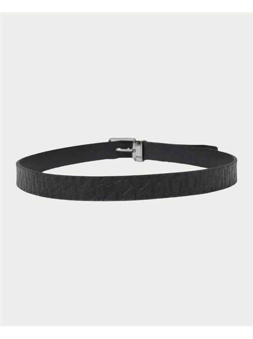 AX Men's Belt with Silver Buckle ARMANI EXCHANGE | XM000677-AF12133UC001